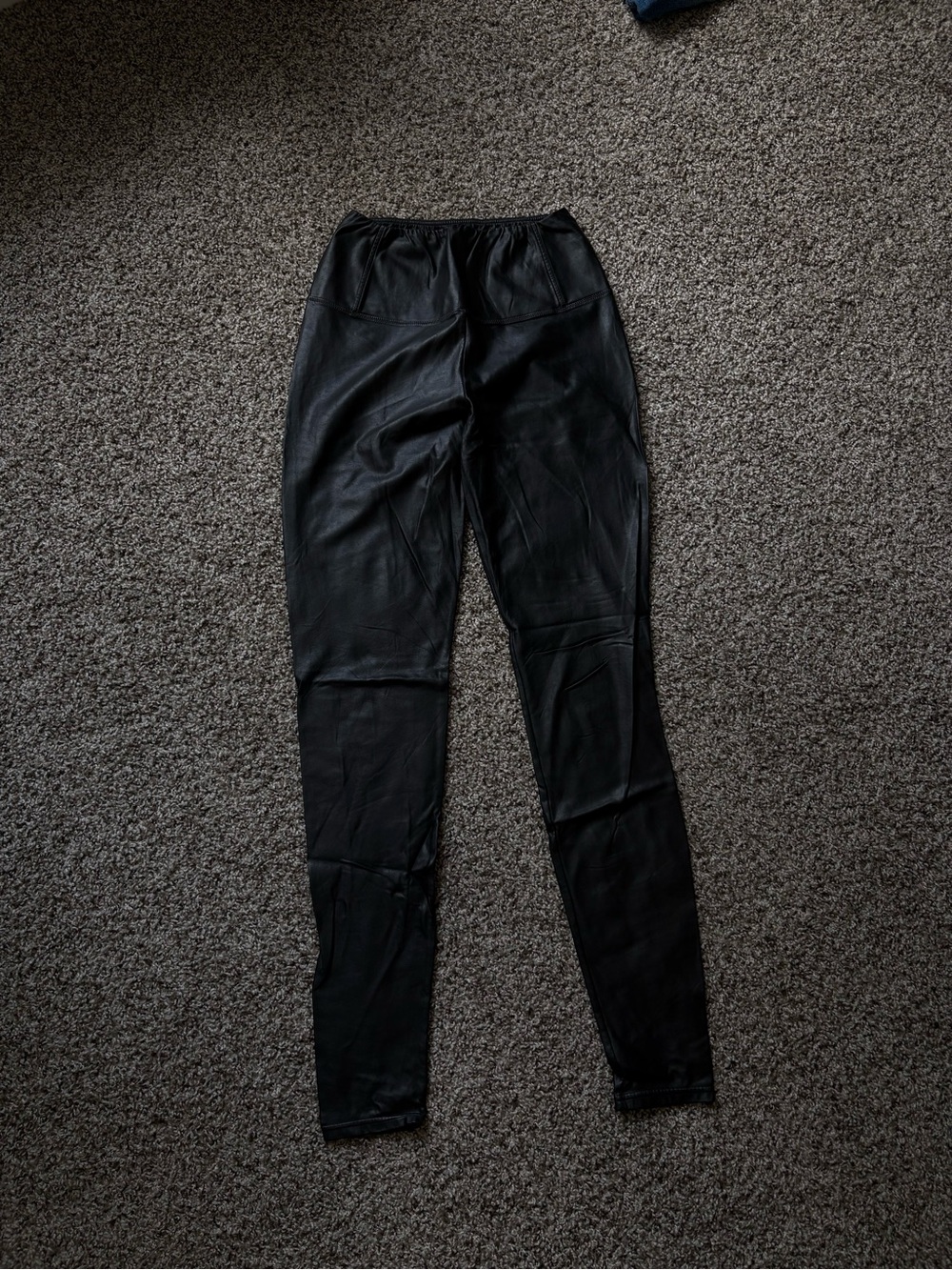Wilfred Black Faux Leather Leggings